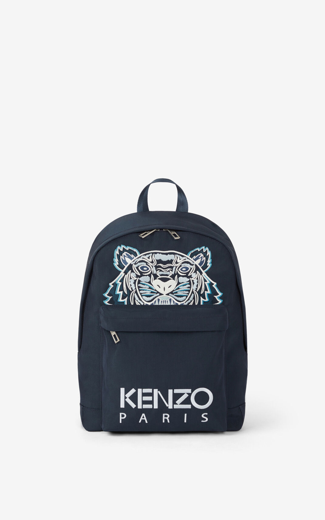 Kenzo Canvas Kampus Tiger Backpack Blue For Mens 8109XCSGP
